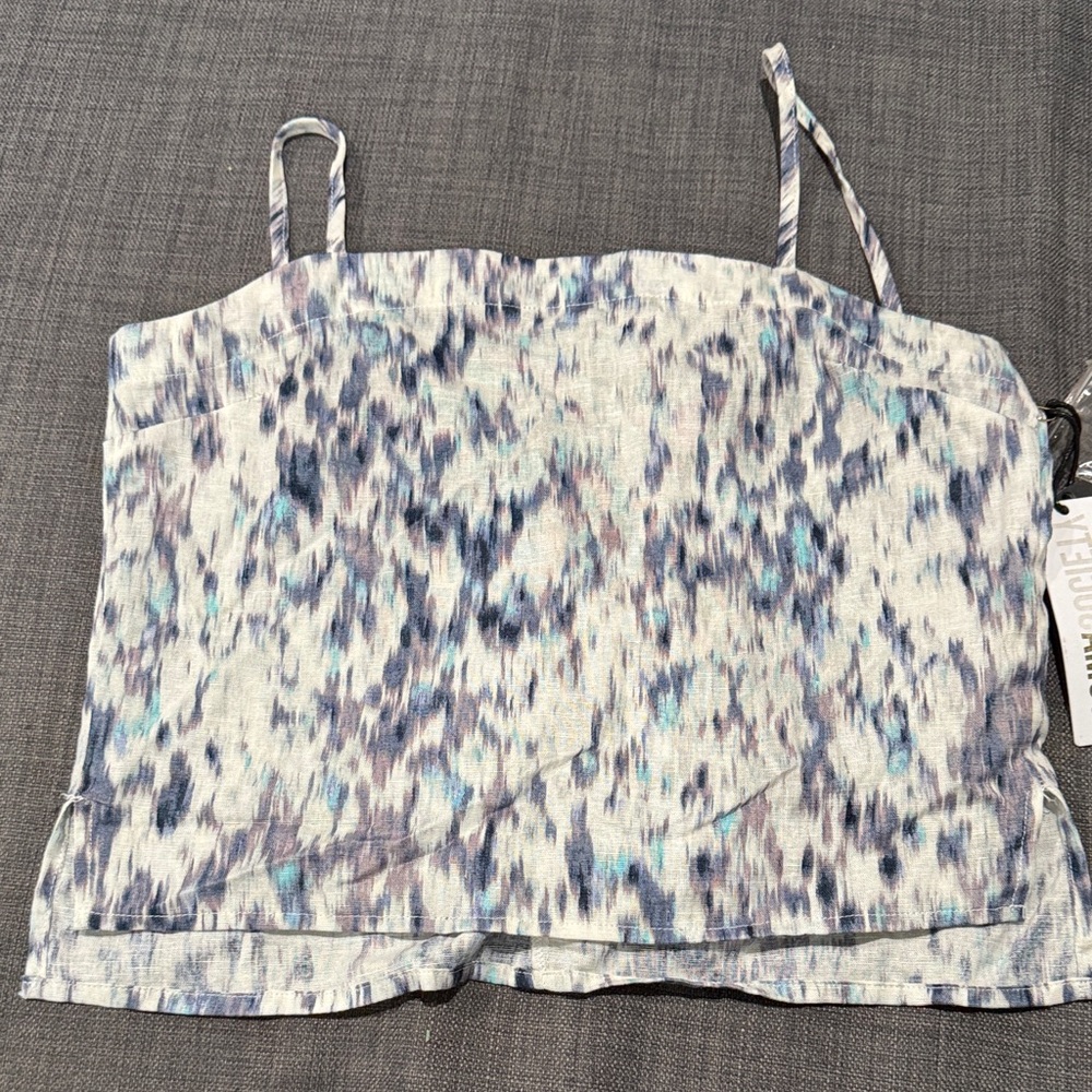 Stylish Blue Patterned Women's Top
